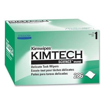 Kimtech Science™ Kimwipes® Delicate Task Wipes (34155), Pop-Up Box, White (286 Sheets/Box)