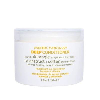 Mixed Chicks Detangling Deep Conditioner - Softens, Moisturizes & Detangles Straight or Curly Hair, 8 fl.oz