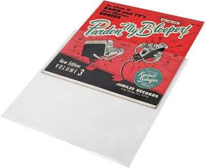 (25-Pack) 10 Inch 78rpm Clear Vinyl Record Outer Sleeves – Heavy-Duty 3 Mil High-Clarity Polyethylene – Flush Cut, Archival-Quality Protection for Album Covers – Shields from Dust, Scratches & Wear