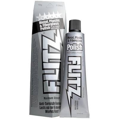 Flitz Metal Polish Paste - 5.29oz USA-Made Polish for Solid Chrome, Stainless Steel, & Aluminum - Non-Abrasive for Light Oxidation - Requires Manual Buffing - Not for Plated/Coated Surfaces (1 Pack)