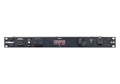 Furman M-8Dx Merit Series Power Conditioning, 15 Amp, 9 Outlets with Wall Wart Spacing, Pullout Lights, Digital Voltmeter