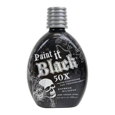 Millennium Tanning Paint It Black 50X Dark Tanning Lotion Accelerator for Indoor Tanning Beds & Outdoor Sun Tan with Bronzer, 13.5 fl. oz.