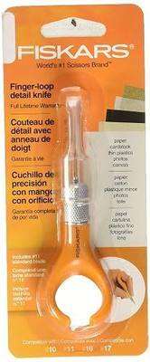 Fiskars 163050-1001 Fingertip Craft Knife, 7 Inch, Orange