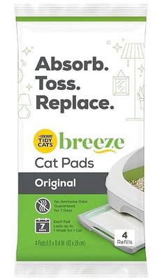 Breeze Tidy Cat Litter Pads 16.9"x11.4"(1 pack of 4 pads)