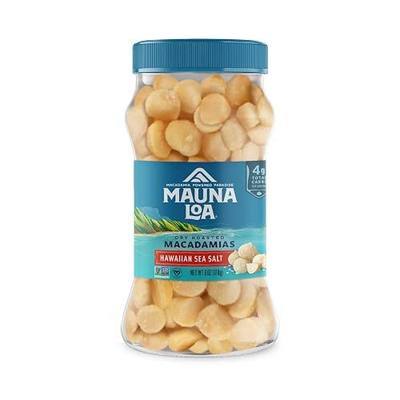 Mauna Loa Sea Salt Roasted Macadamia Nuts, 6 oz Jar | Premium Nuts, Keto Friendly, Gluten Free, Healthy Snack