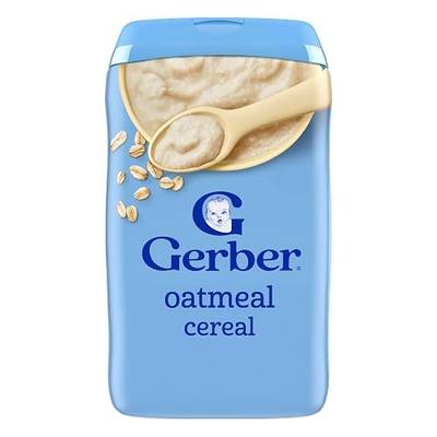 Gerber Stage 1 Baby Food, Baby Oatmeal Cereal, 8g Whole Grains, Iron, Zinc & Vitamin B12, Infant Cereal