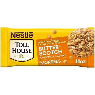 Nestle Toll House Artificially Flavored Butterscotch Chips for Snacking & Baking Chips, Gluten Free Artificially Flavored Butterscotch Morsels 11 oz Bag