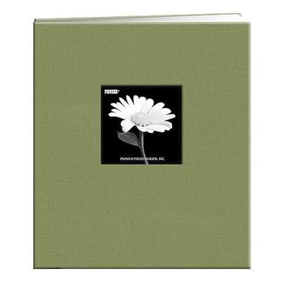 Pioneer Fabric Frame Post Bound Scrapbook 8.5"X11"-Sage Green