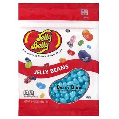 Jelly Belly Berry Blue Jelly Beans - 1 Pound (16 Ounces) Resealable Bag - Genuine, Official, Straight from the Source