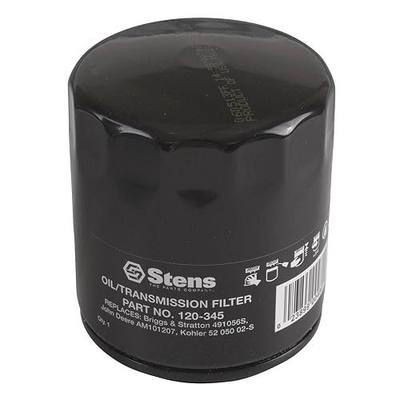 Stens Oil Filter 120-345 Compatible with Onan P216, P218, P220, BFA, BGA, BGAL, BGD, BGDL, BGE, BGEL, BGM, B43G and B48GM, Woods With Kohler engines, Caterpillar 216B, 226B, 216B3 122-0185 | OEM replacement, fits Genie GS-2668 RT, replaces Ariens 20715100, for outdoor power equipment, 3 in Height, 1