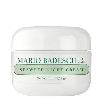 Mario Badescu Seaweed Night Cream for Women Anti Aging Oil-Free Moisturizer with Collagen & Sodium Hyaluronate, Ideal for Combination