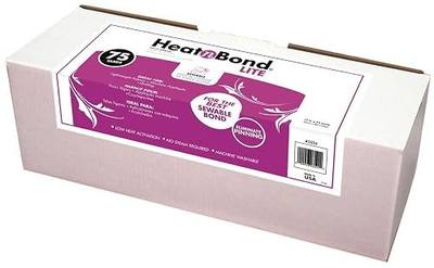 HeatnBond Lite Iron-On Adhesive, 17 Inches x 75 Yard, White