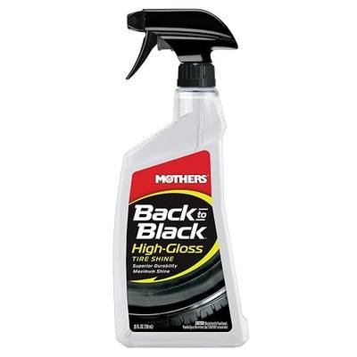 Mothers Back-to-Black High-Gloss Tire Shine, 24 oz. (06924) | Maximum Shine, Wet-Look, Long-Lasting Protective Barrier, Superior Durability, Striking Finish, Surface Care Technology