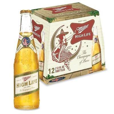 Miller High Life, 12 Pk, 12 Fl Oz Bottles, 4.6% Abv
