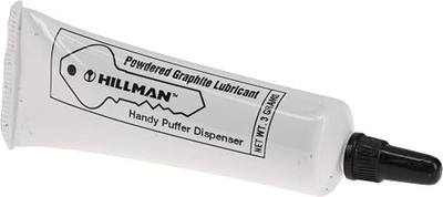 Hillman 703185 Graphite Tube 3G, White Key Lock Lubricant | Dry graphite powder, Precision dispenser tip fits key slots for easy use on car, home, trunk, and padlock cylinders