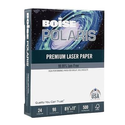 Boise POLARIS® Premium Laser Paper, Letter Paper Size, 96 Brightness, 24 Lb, FSC® Certified, White, Ream Of 500 Sheets