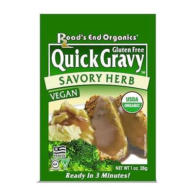 Roads End Organics Savory Herb Organic Gravy Mix - 1 Oz (Pack of 12) | Vegetarian Gravy Mix Packets