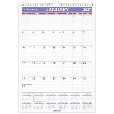 AT-A-GLANCE 2027 Wall Calendar, Monthly, 12" x 17" Planner, Ruled Daily Blocks (PM22827)