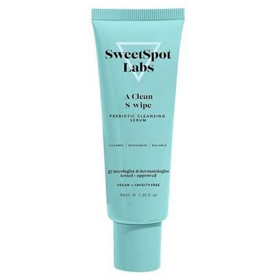 SweetSpot Labs A Clean S-Wipe Gel Wipe, Natural Deodorant, pH Balance for Women, Fragrance-Free, 1.35 oz
