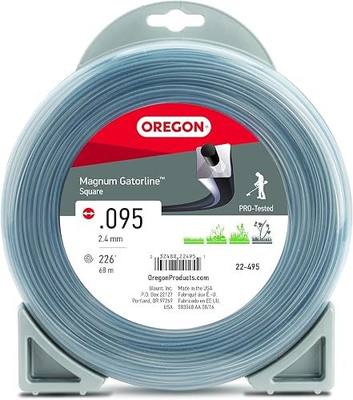 Oregon Magnum Gatorline 095 Trimmer Line Heavy Duty, .095" x 226-Foot | Professional Square Weed Wacker String for Gas and Electric Grass Trimmer and Brushcutters, Fits Most Standard Models