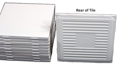 Bisque tiles unpainted use underglazes
