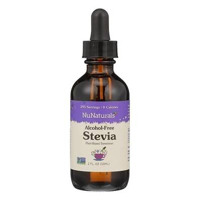 NuNaturals Liquid Stevia Sweetener, Unflavored Alcohol-Free, 2oz
