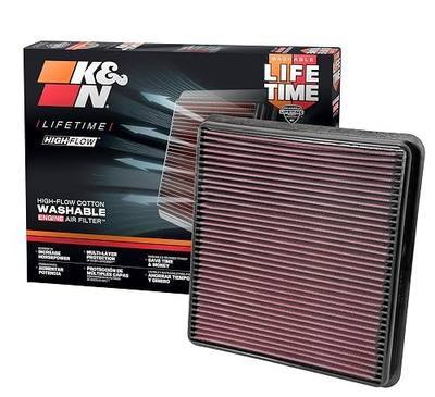 K&N High-Flow Original Lifetime Engine Air Filter: Increase Power: Premium, Washable: Compatible with 2007-2021 Lexus/Toyota: LX570, Land Cruiser, Sequoia, Tundra, 33-2387