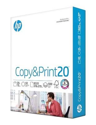 HP Printer Paper | 8.5 x 11 Paper | Copy &Print 20 lb | 1 Ream Case - 500 Sheets| 92 Bright | FSC Certified | 200060