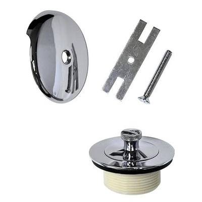 Danco Universal Lift and Turn Bath Drain Trim Kit with Overflow Plate, Chrome, (88966)