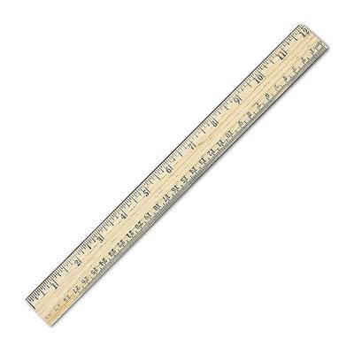 Westcott School Ruler with 16ths and Metric, 12-Inch (10377)
