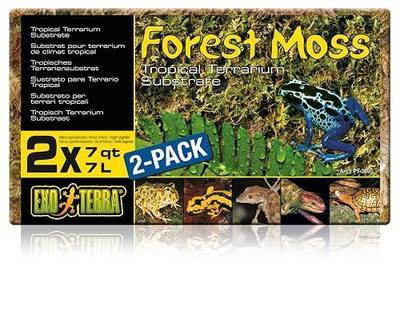 Exo Terra Forest Plume Moss, 7 Quarts, 2-Pack