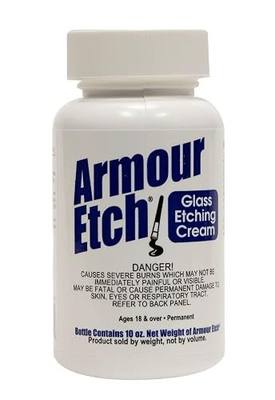 Armour Etch Glass Etching Cream - Create Stunning Designs on Glass Surfaces - Etching Cream by Armour Products - 10 oz Net Weight