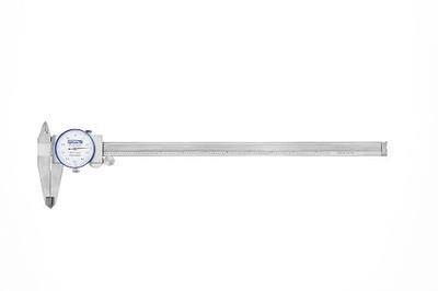 Fowler 52-008-712-0 Premium Dial Caliper with 0-12" Measuring Range, Dial Caliper with Knurled Lock, ±0.002" Accuracy, Case Included, Solid Stainless Steel