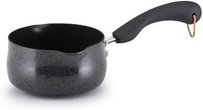 Paula Deen 1 Quart Porcelain Open Saucepan with Spouts, Charcoal
