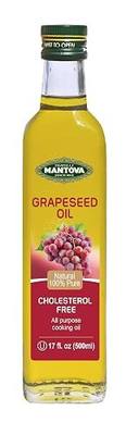 Mantova Grapeseed Oil, 17-Ounce Bottles (Pack of 2), a neutral, non-greasy mouth-feel also makes it versatile in the kitchen. High in antioxidants and possessing cholesterol-lowering properties.