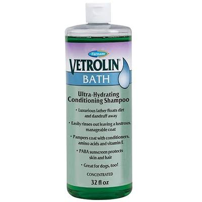 Farnam Vetrolin Bath Ultra-Hydrating Shampoo for Horses and Dogs, 32 Ounces