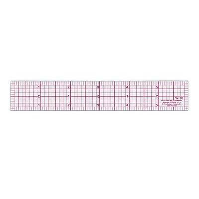 Westcott W-10 6-Inch 8ths Graph Ruler, Transparent, 1 x 6 in