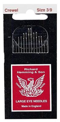 Colonial Needle HW235-3-9 Richard Hemming Embroidery/Crewel Needle, Size 3-9