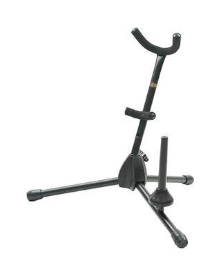 Hamilton Alto/Tenor sax Stand, Black, includes Flute/Clarinet peg | Stable Tripod Base, Detachable Peg, Keep Your Instrument Upright