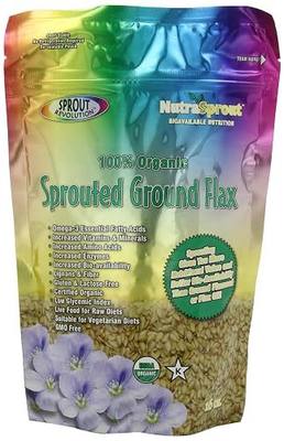 Sprout Revolution Nutrasprout Premium Organic Sprouted Ground Flax, 16 Ounce (Pack of 2)