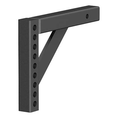 CURT 17121 Replacement Weight Distribution Hitch Shank, 2-Inch Receiver, 6-Inch Drop, 10-1/4-Inch Rise | 10-1/4 in rise when flipped, rated 15,000 lbs GTW and 1,500 lbs TW, multiple holes for adjustable head height