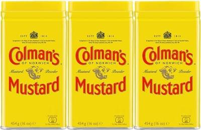 Colman's Mustard Powder, 16-Ounce Cans (Pack of 3)