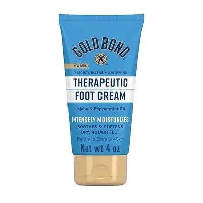 Gold Bond Therapeutic Foot Cream, 4 oz., With Jojoba & Peppermint Oil, Foot Moisturizer- pack of 1