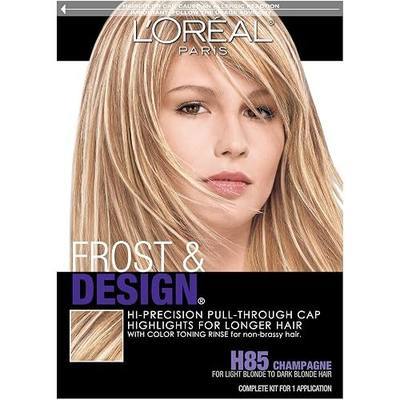 L'Oreal Paris Frost and Design Cap Hair Highlights For Long Hair, H85 Champagne, 1 kit