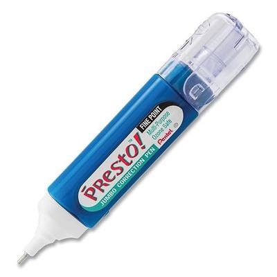 Pentel Presto Correction Pen 1/ Package - 12ml Fine Point (ZL31WBP-K6)