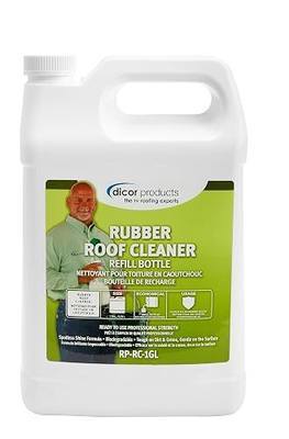 Dicor RP-RC-1GL Deep Cleaning Rubber RV Roof Cleanser Spray Refill - White, 1 Gallon | Deep cleans dirt and grime, preps roofs for coating, safe for regular use on all RV roofing and exteriors, brush and rinse