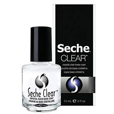 Seche Base Coat Nail Polish - Clear, Gel Nail Polish Base Coat, Chip Resistant Primer for Lasting Manicures, 0.5 fl oz