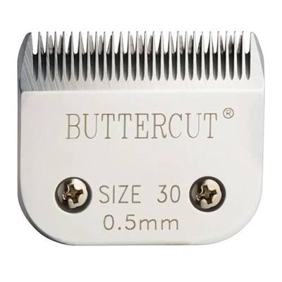 Geib Buttercut Detachable Replacement Dog Clipper Blade - Size-30, Stainless Steel Long-Lasting Sharp Edges, 1/50-Inch Length, Compatible with Andis A5, Oster A5, Wahl KM10, Size-30 Dog Grooming Blade