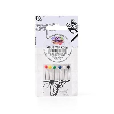 Art Institute Glitter 6-Pack Precision Glue Tip Pins – Stainless Steel Noodgers for Tip Cleaning and Craft Detailing
