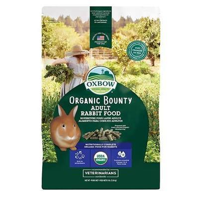 Oxbow Animal Health Organic Bounty Adult Rabbit Food - All Natural Rabbit Pellets - 3 lb.